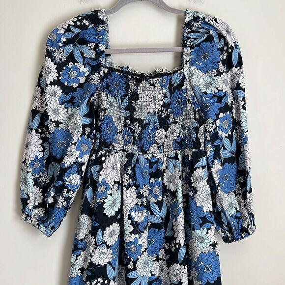 J. Crew Linen Daydream Dress in Zinnia Floral Size Medium Petite - Picture 3 of 11